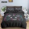 Комплект постельного белья Game Soft Duvet Cover Set Comfoter Bedding Quilt Cover with Pillow Case Set Kids Polyester Bedding Set Queen King Size