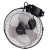 Промышленный алюминиевый вращающийся oscillating круглый 3 скорости ветра подходит для Proil черного вентилятора, настенный тип, 25 см, лопасти, воздушный поток, двигать, уровни,