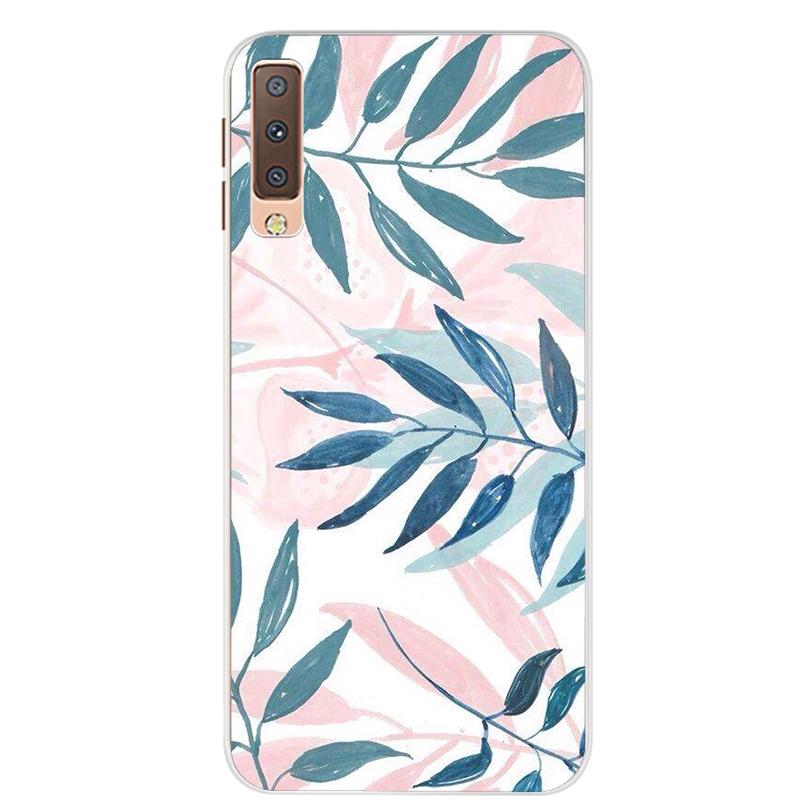 Чехлы для Samsung Galaxy A7 2018, силиконовый цветной чехол для телефона, чехол для Samsung A7 2018 A750 A750F, защитный корпус 6,0 дюймов