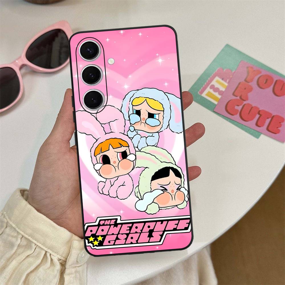 Чехол для телефона P-Powerpuff-GirlS для Samsung S 24 Fe 25 Ultra Plus 20 Lite 21 30 22 23 24 22 Ultra 5G Fundas