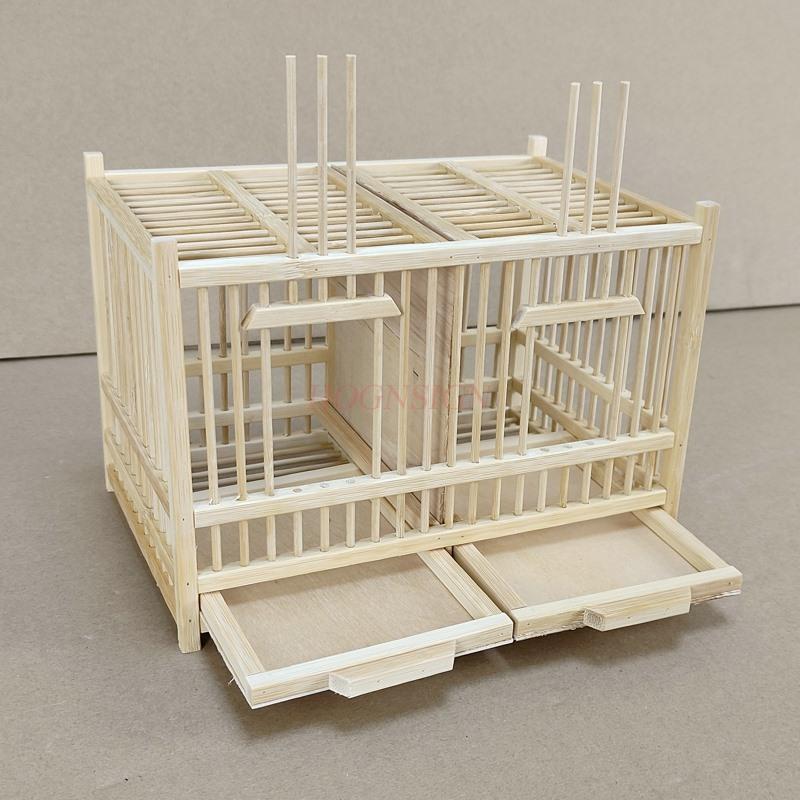 Grasshopper Cage Handmade Bamboo Woven Cricket Cage Double Grid Bamboo Cage Cultural And Playing Insect Cage