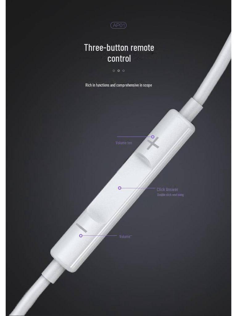 PISEN 3,5 мм стереонаушники-вкладыши, совместимые с устройствами Android и Apple