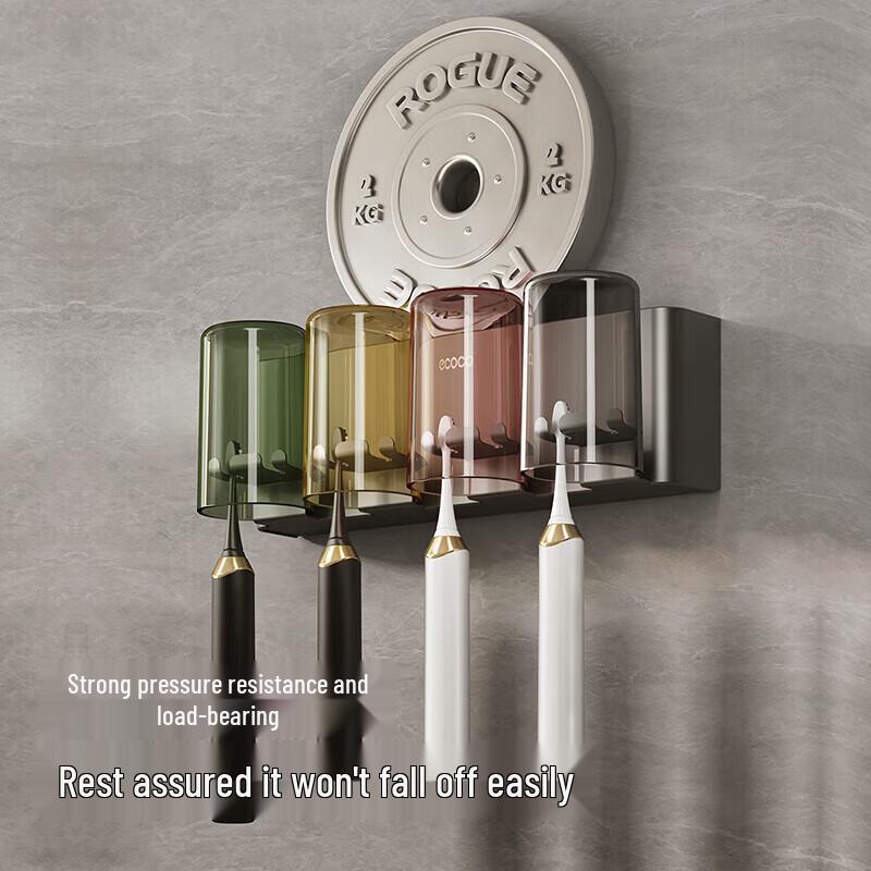 ecoco 3-Cup Wall-Mounted Toothbrush Holder