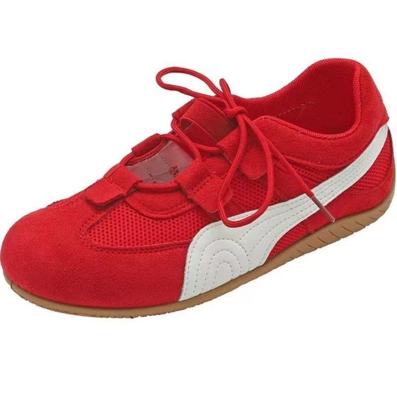 Летние новые дышащие сетчатые повседневные ретро кеды на низкой подошве, износостойкие, дофаминовые женские