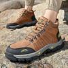 Модный бренд Мужские ботинки Водонепроницаемые кожаные кроссовки Супер теплые мужские ботинки Уличные мужские походные ботинки Рабочая обувь Размер Кемпинг Охота