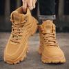 Мужские ботинки уличные водонепроницаемые мужские ботильоны мужские на платформе рабочие защитные ботинки для мужчин повседневные походные ботинки дышащие мужские кроссовки