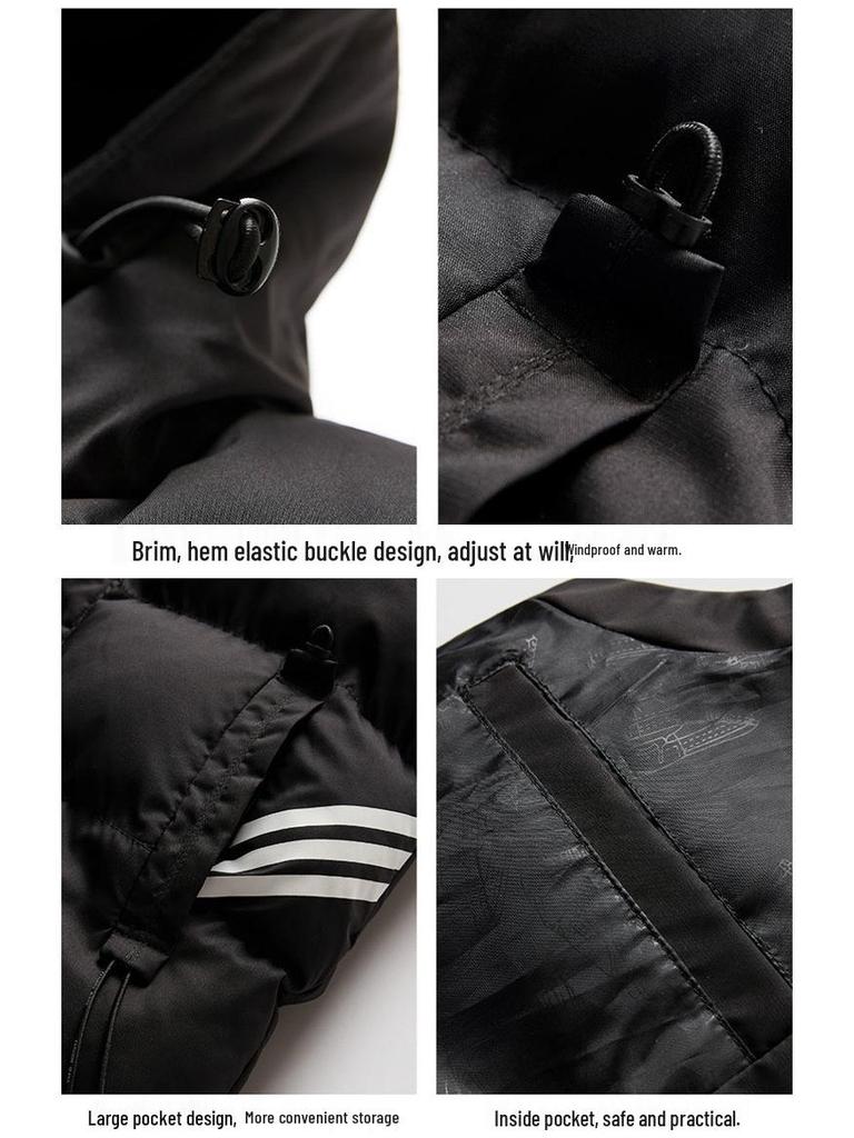 Men's Korean Style Hooded Sleeveless Warm Vest for Autumn and Winter