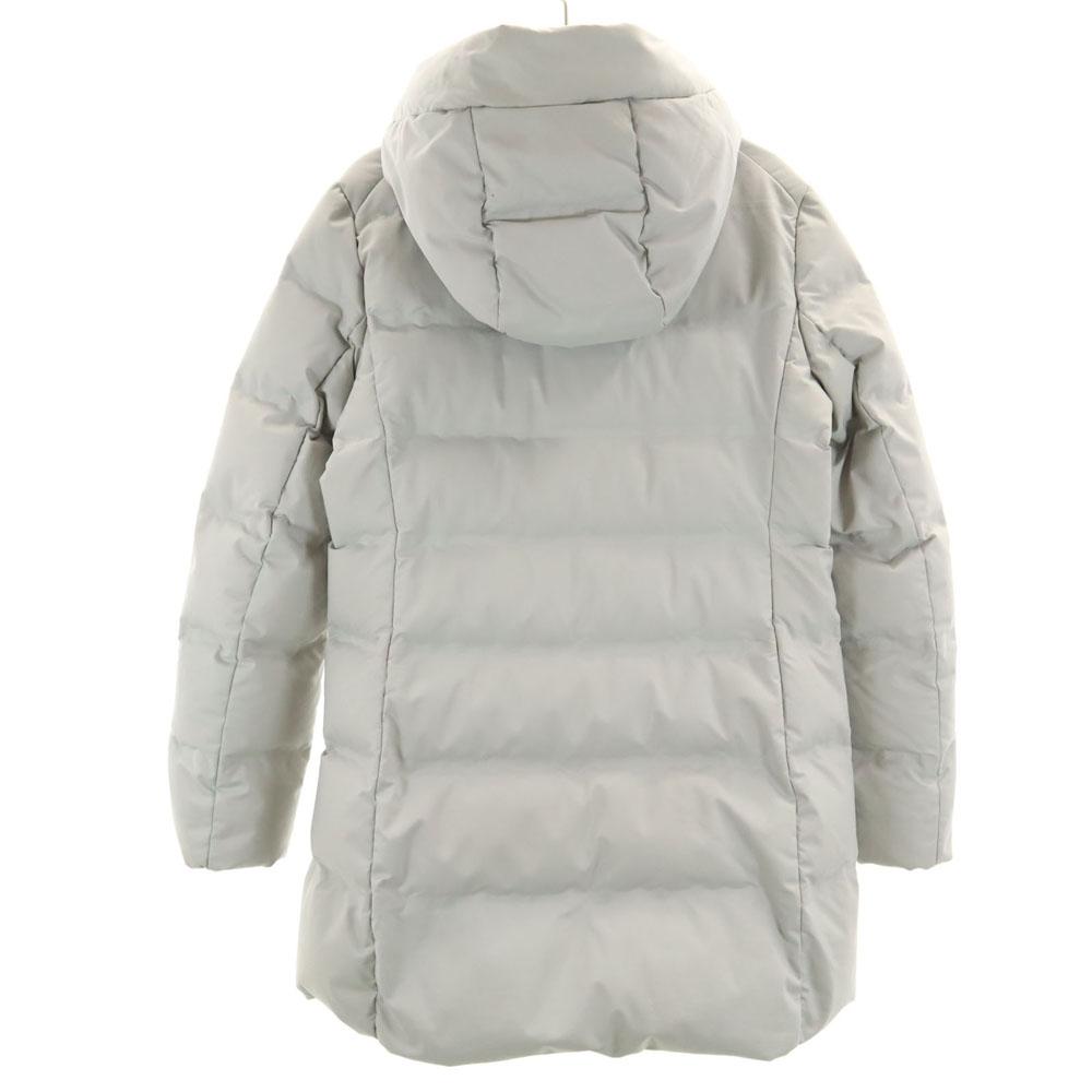 Uniqlo Бесшовное пуховое пальто M серое Женское Б/У