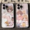 Милый чехол для телефона с рисунком аниме-пары для серий iPhone 17 16 15 14 13 12 11 16E Pro Max Plus Двухслойная защита