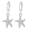 Серьги-подвески из стерлингового серебра 925 пробы с морской звездой, подарочные модные украшения