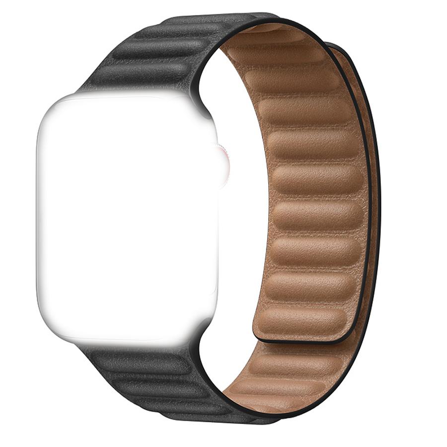 Ремешок Leather Link с магнитной застежкой для Iwatch Series 6 5 4 3 2 42/44 мм