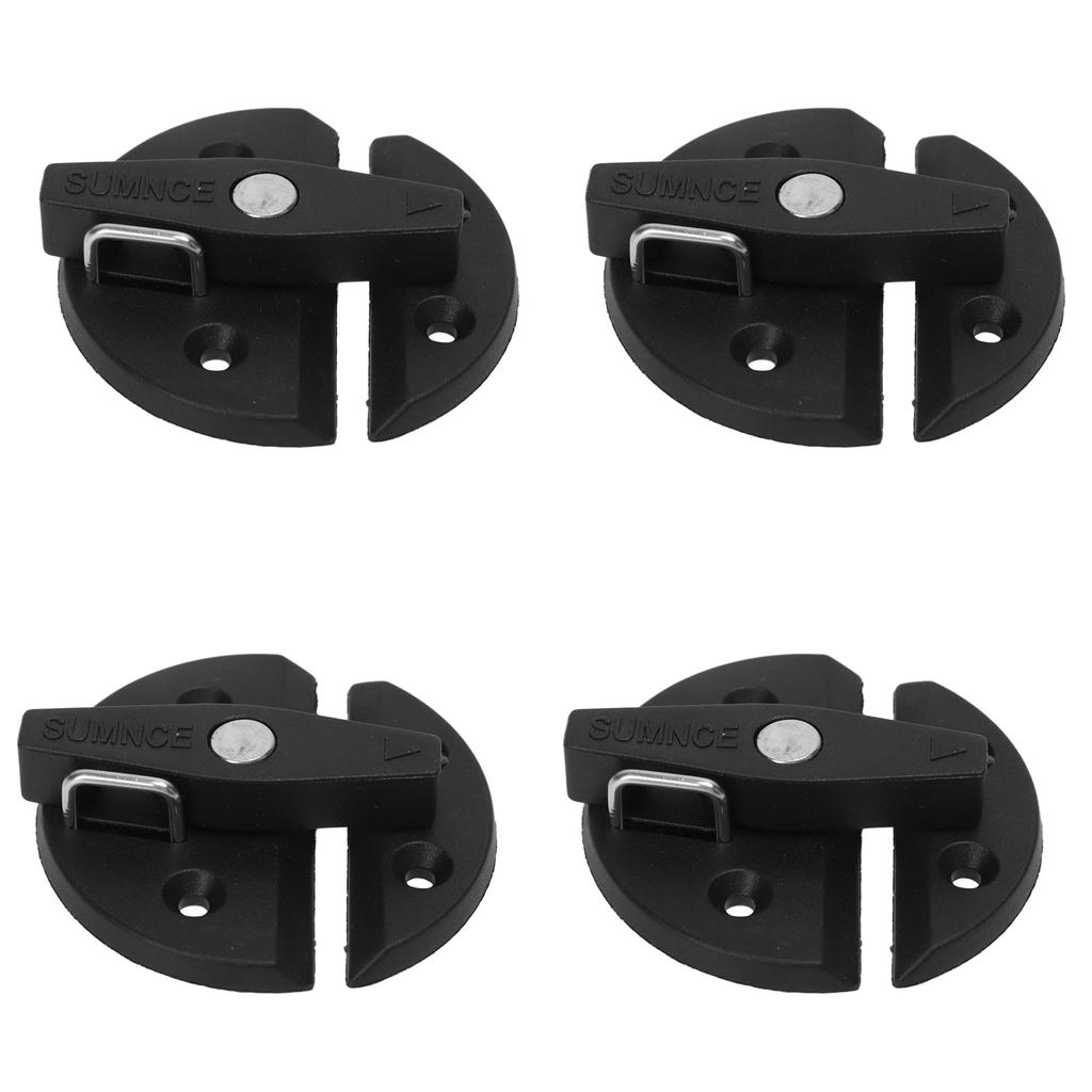 4 Sets Boat Cabinet Twist Latch Reinforced Nylon 59mm Round Turn Button Lock for Yacht RV Door Cabinet Hatch