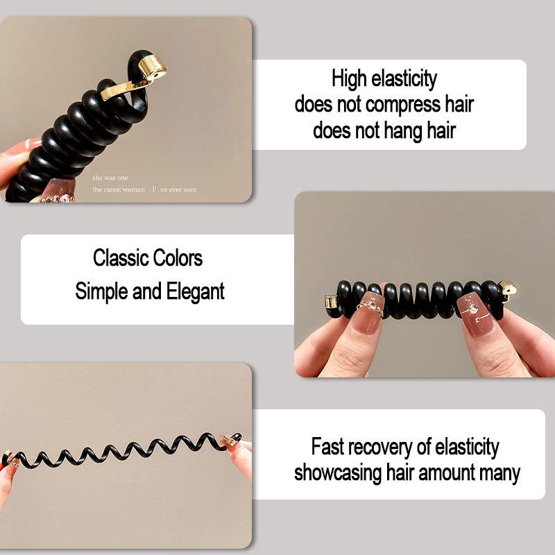Новая мода простой телефонный провод эластичные ленты для волос корейская резинка кольца для волос резинка для женщин и девочек аксессуары для волос головные уборы