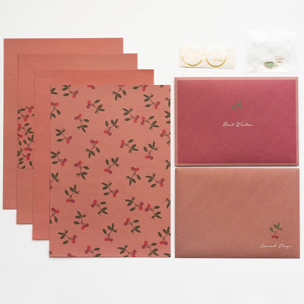 DIY Postcard Floral Envelopes Flowers Letter Writing Paper Holiday Wishes Letter Pads  Stationery