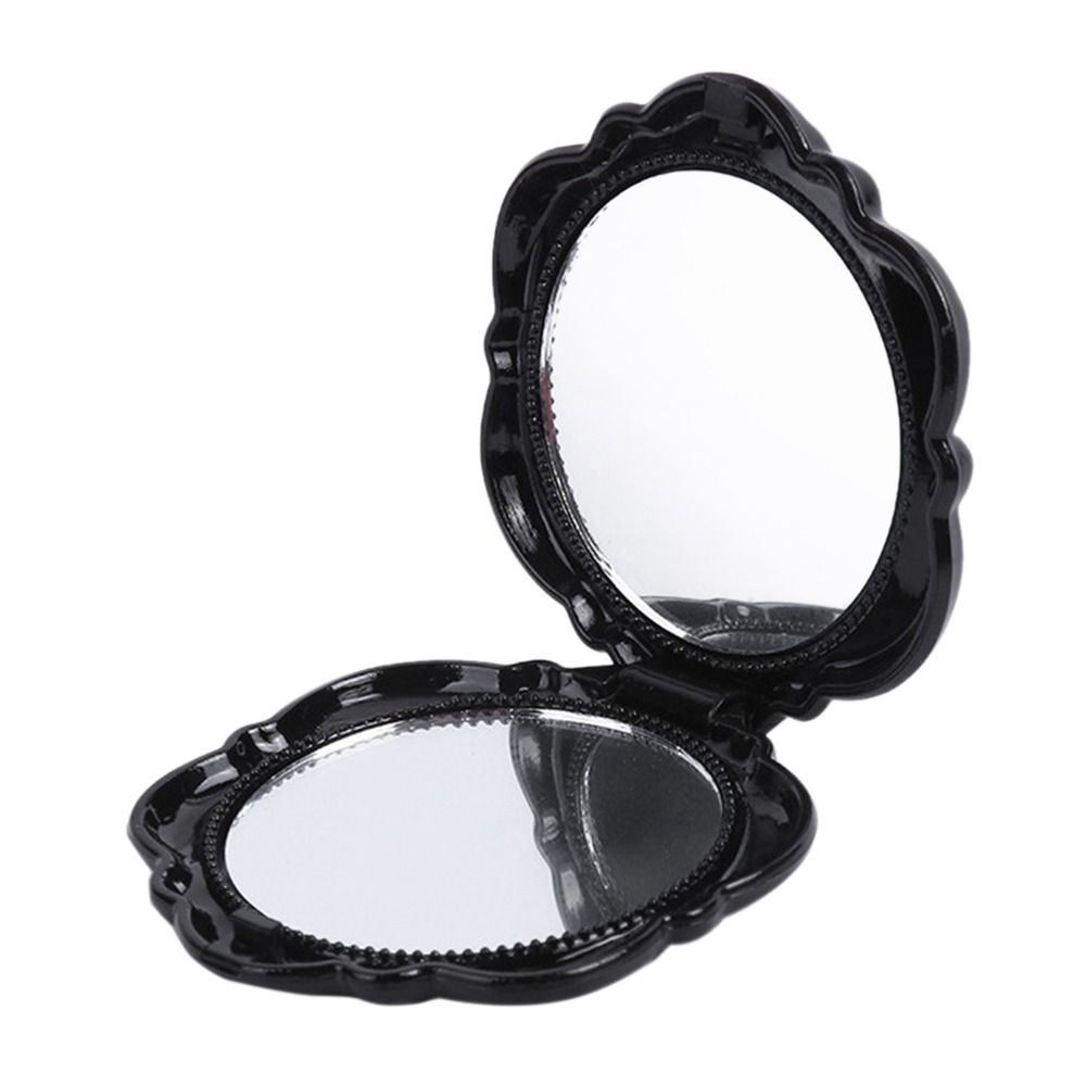 Round Shape Mini Pocket Mirror Double-Sided Cosmetic Mirror Travel Beauty Tool