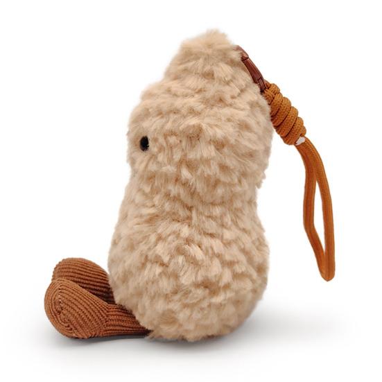 Yousheng Peanut Plush Doll 16cm Peanut Plushies Cute Keychain Bag Decoration Birthday Gift for Kids Girlfriends