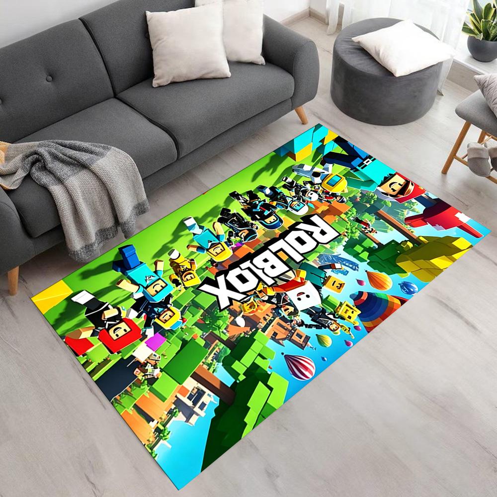 Roblox Floor Rug Office Rug Suitable for Decorate room Playrooms Dining Room Hallway Antislip Carpet Office home decor