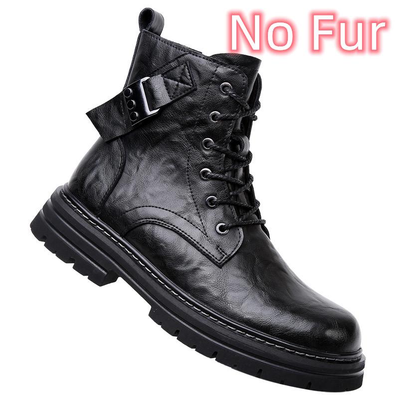 Мужские ботильоны в британском стиле, удобные кожаные мужские зимние ботинки для снега, ретро-ботинки с боковой молнией, модные мужские ботинки «Челси»
