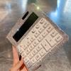 Shiny Rhinestone Calculator Dual Power Financial Accounter Calculator Student Tools