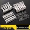 Stainless Steel Windproof Clothes Drying Clips - Large, Heavy-Duty Quilt and Sock Clips.