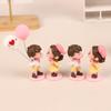Милые мультяшные парные фигурки, украшения для автомобилей, фигурки, аксессуары для приборной панели автомобиля для девочек, подарки