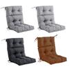Outdoor Seat Back Chair Cushion All Seasonal Soft High Back Chair Cushion for Outside Living Room Garden Patio Furniture Cafe