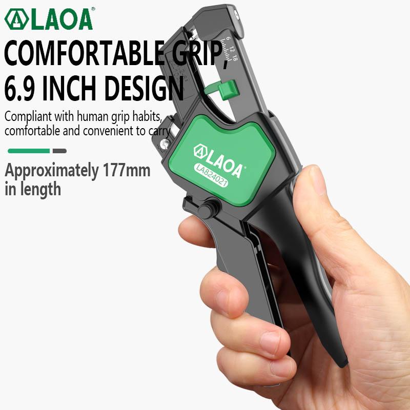LAOA Многофункциональные быстрые полностью автоматические плоскогубцы для зачистки проводов 0,2-6 кусачки для резки кабеля Регулируемые плоскогубцы для электрика