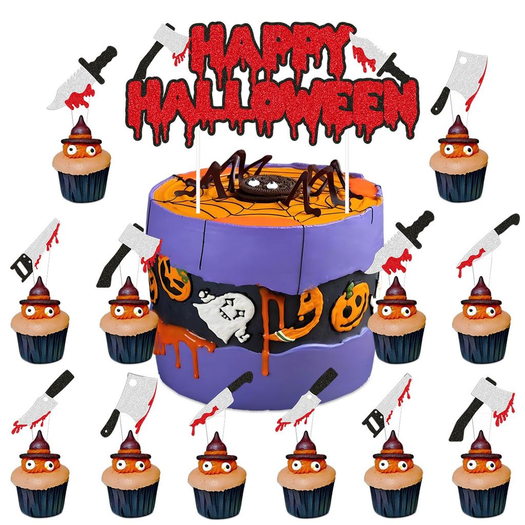 Хэллоуин Одноразовый Набор Посуды Ужас Кровавые Отпечатки Рук Тарелки Чашки Салфетки Принадлежности для Украшения Стола Дома на Вечеринку Хэллоуин