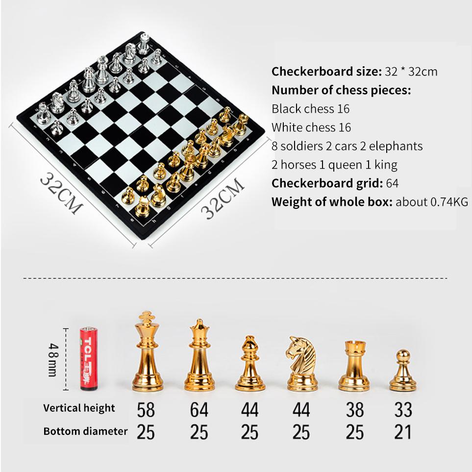 Портативный специальный магнитный набор для шахмат, нард и шашек, большая доска, шашки, развлечения, рождественские дорожные игры для взрослых и детей, подарок