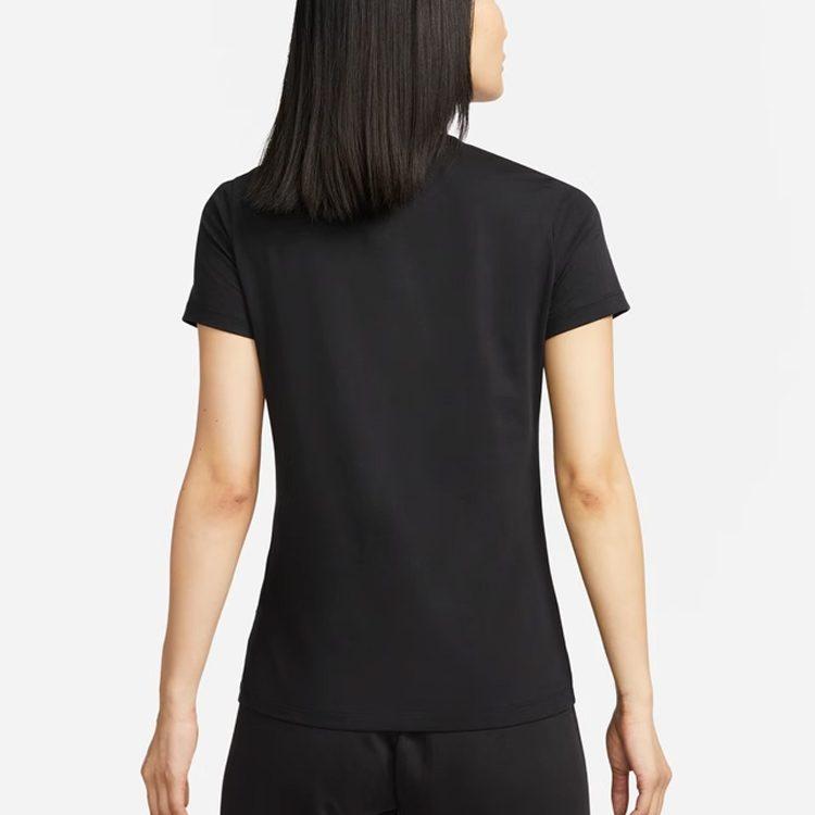 Nike Футболка женская черная белая DV6095-010