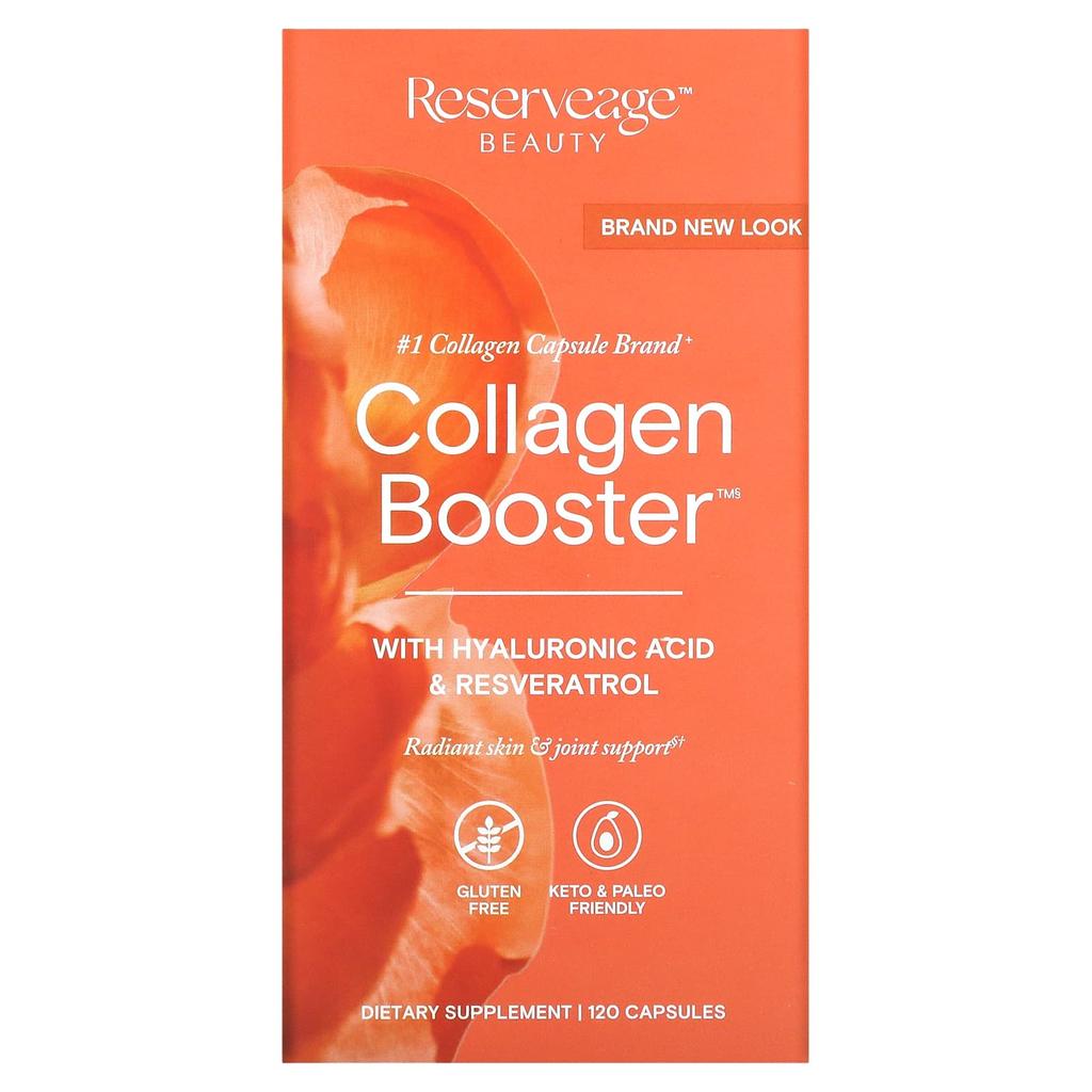 Reserveage Beauty, Бустер коллагена, 120 капсул