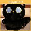 Black Cat Plush Toy Stuffed Animal With Pp Cotton Filling For Kids Decor Bedroom