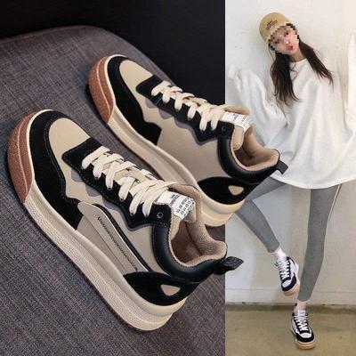 2025 осень и зима новая повседневная спортивная обувь на доске · нескользящая и теплая · партнер Xiangli | бархатная шнуровка круглый носок доска