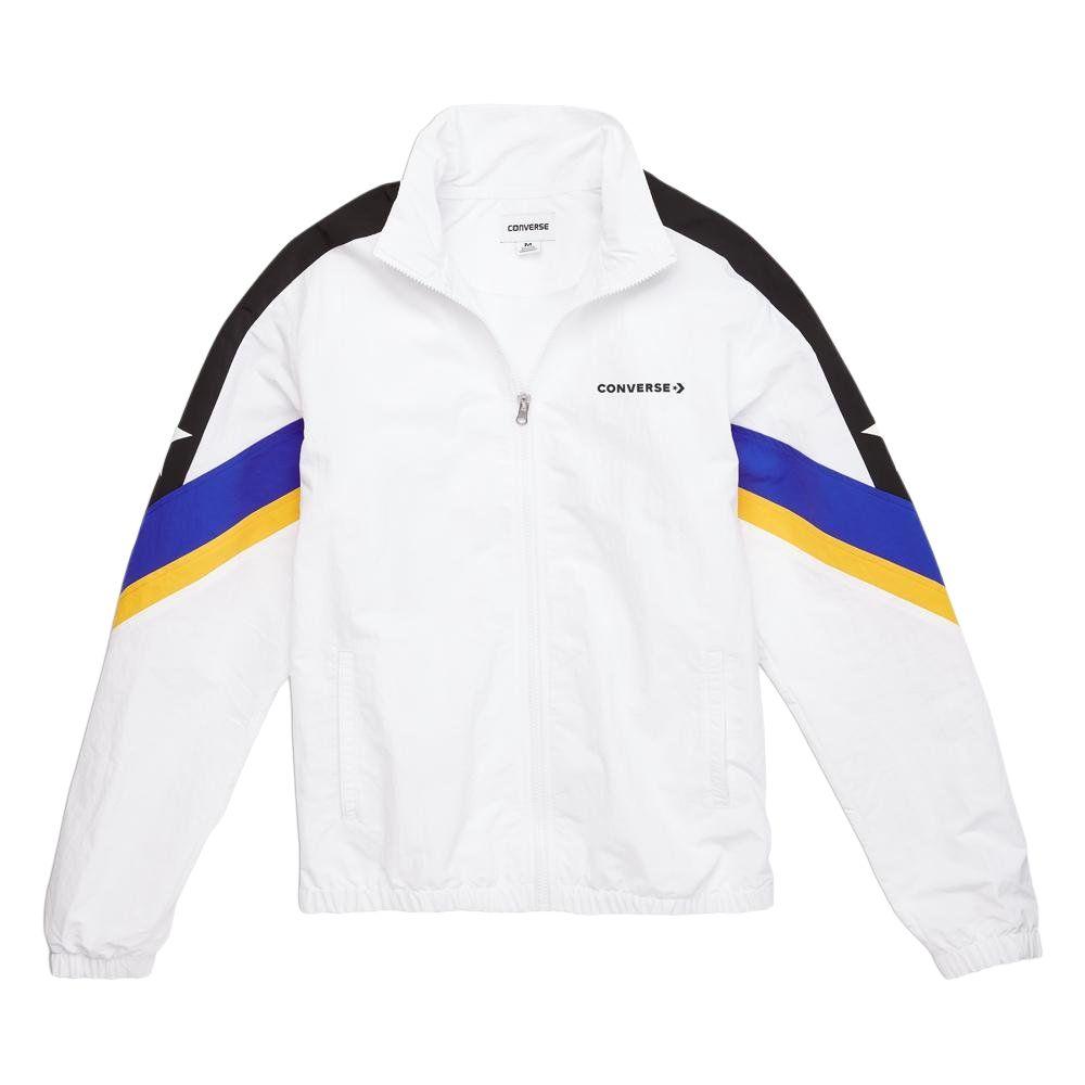 Converse Спортивные куртки и пальто Colorblock Мужские Белый 10006473-A01