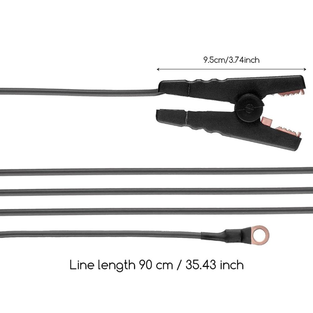 Solar Fence Wire For Charger 3ft 91cm with For Alligator Clips for Outdoor Use on Farms Gardens and Vegetable Areas
