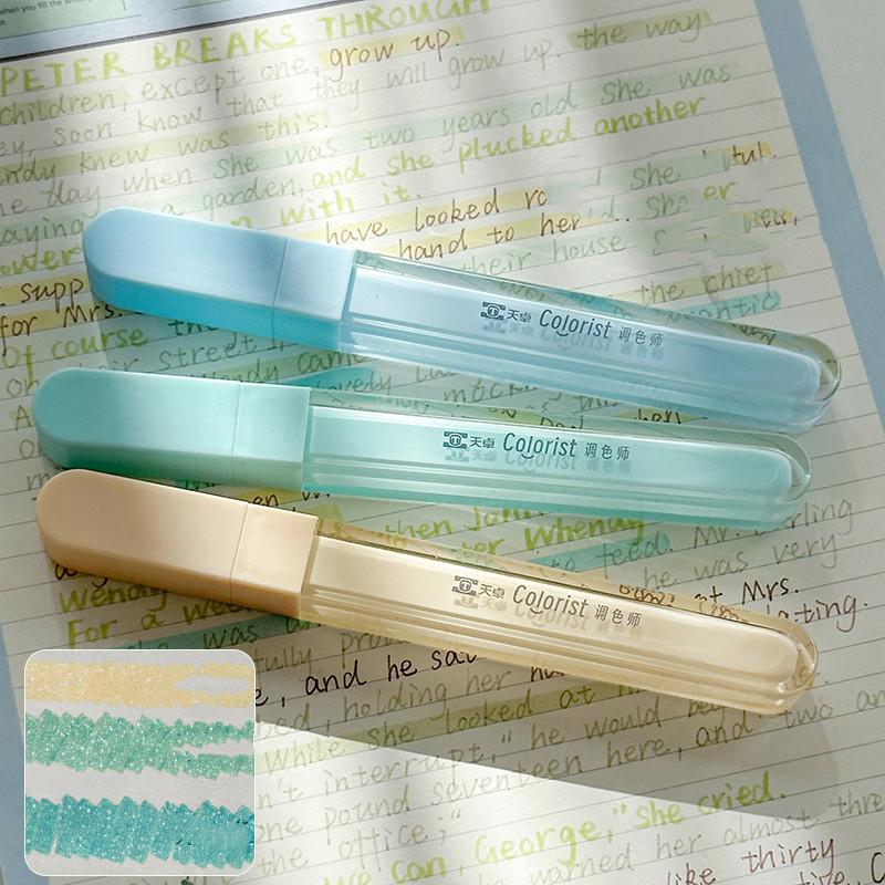 3 шт./компл., блестящие маркеры со звездами для студентов, блестящие маркеры для скрапбукинга, DIY Декор, маркеры для журнала, канцелярские принадлежности