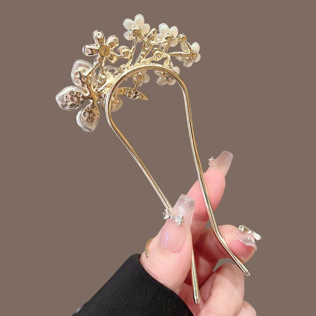 Элегантный китайский стиль заколка для волос кисточка палочка для волос традиционный цветочный дизайн прическа аксессуар женские ювелирные изделия шпилька игла для волос