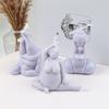3D Lady Body Mould Candle Mold Yoga Pose for Handmade Soap Epoxy Resin Polymer Clay DIY Scented Plaster Epoxy Resin