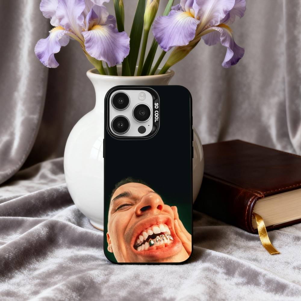ATP A-Album By N-Nsqk-K Phone Case For iPhone17,16,15,14,13,12,11 Plus,Pro Max Black Candy silver phone case