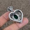 Green Onyx Gemstone Handmade 925 Sterling Silver Jewelry Pendant 1.77" KKG-6