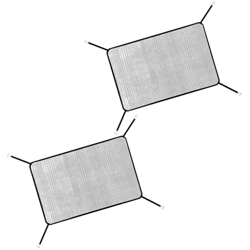 2 pieces of high-density car water tank protection net dust-proof and flocculation-proof radiator protection cover Black