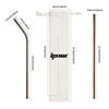 IPOW Stainless Steel Straws, Reusable, Eco-Friendly, Colorful, Stylish, with Cleaning Brush and Storage Bag.