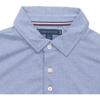 Tommy Hilfiger Гольф Американский Винтаж Однотонный Простой Удобный Приталенный Поло с Короткой Рукавой Мужские Топы Светло-Голубой 78JA919-420