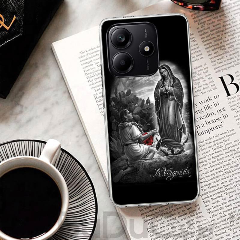 Virgin De Guadalupe Virgen Mary Cover For Xiaomi Redmi Note 14 13 12S 12 11 Pro Plus Phone Case 11S 10S 10 11E 11T + 9S 9 Print