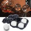 Multifunction DIY 4 Hole Non‑Stick Silicone Ice Ball Molds Maker Tray 6cm Kitchen Tools