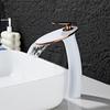 Смеситель для ванной комнаты Rose Gold Латунный смеситель для раковины Смеситель для раковины Водопадный смеситель для холодной и горячей воды Кран для раковины Монтаж на бортик Раковина Смеситель для раковины