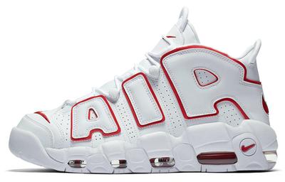 Air More Uptempo 'White Varsity Red' 2021 Men's Basketball Shoes 921948-102