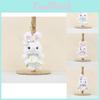 Bunny Cute Plush Toy Keychain Soft Pp Cotton Rabbit Doll In Charming Colorful Dress Designs