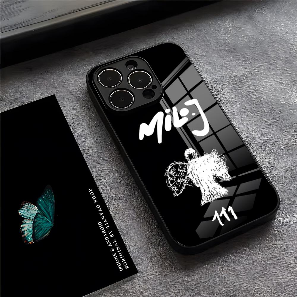 Чехол для телефона Singer M-Milo J для iPhone 17 Pro Max 15 Pro 16 14 Plus 12 13 Mini 11 Pro Ударопрочная стеклянная крышка