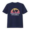 Womens Peace Love and Collies Collie T Shirt Black Large vintage Washed Versatile Breathable homme graphic Unisex Stylish